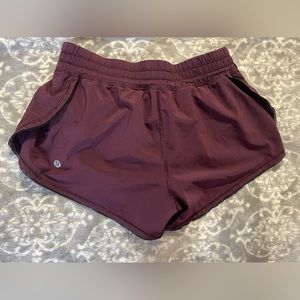 Lululemon burgundy shorts
